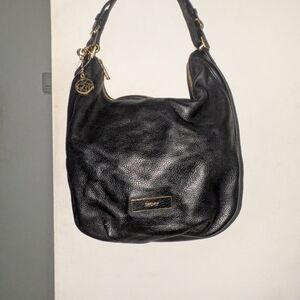 Authentic Black DKNY Hobo Leather Shoulder Bag $40